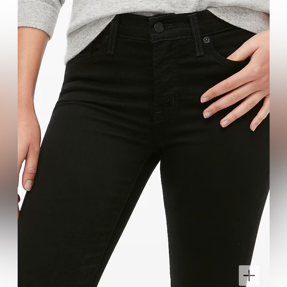 J. Crew 8" mid-rise black skinny jean in signature stretch - Picture 4 of 6